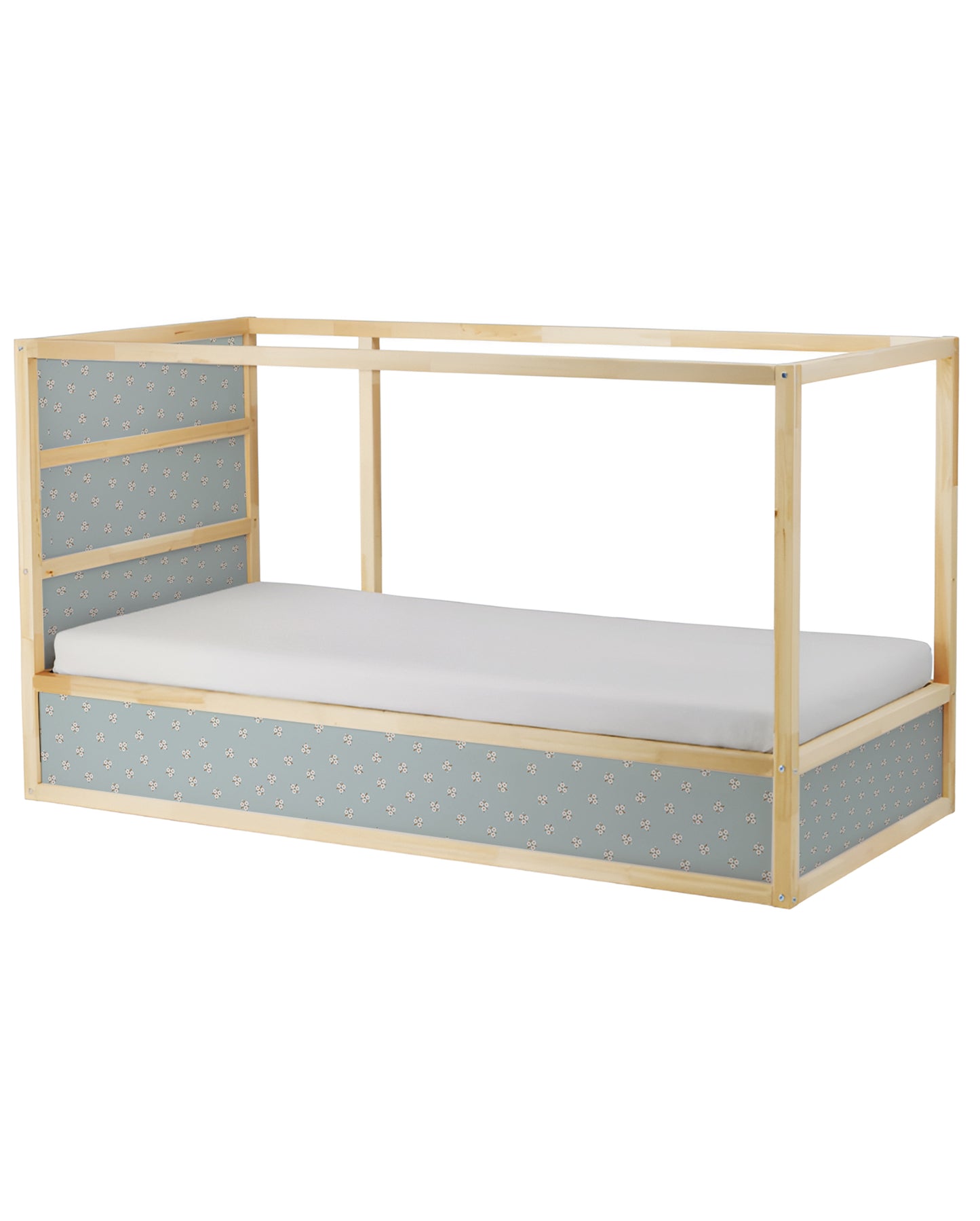 Cama Kura Flores blancas/beige