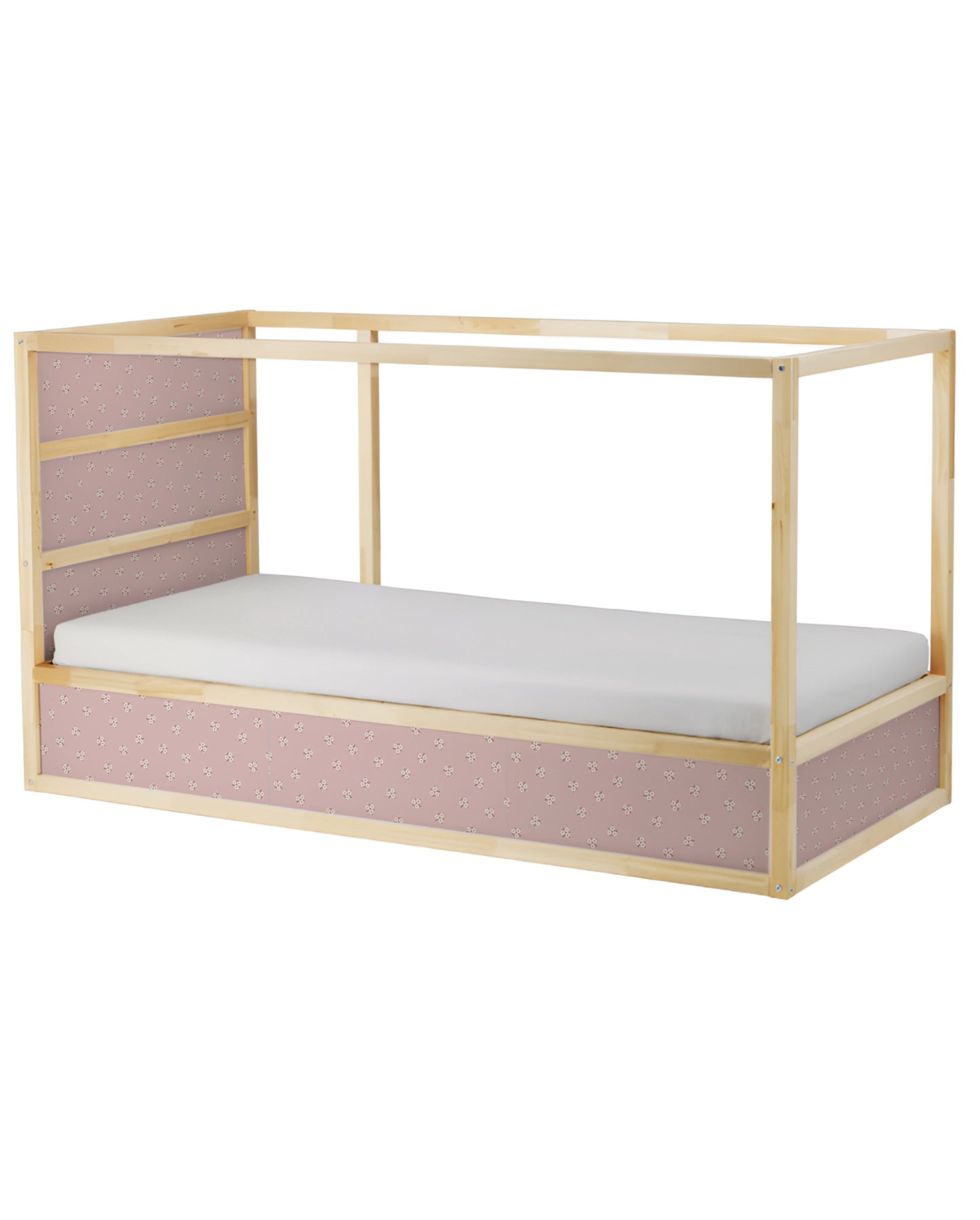 Cama Kura Flores blancas/beige