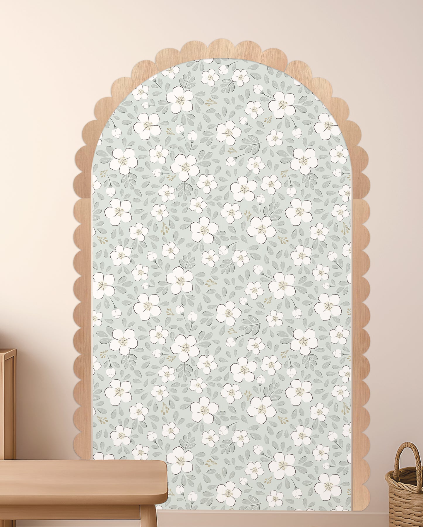 Arco Vinilo Flores Primaverales