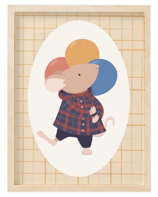Lámina ilustración ratón