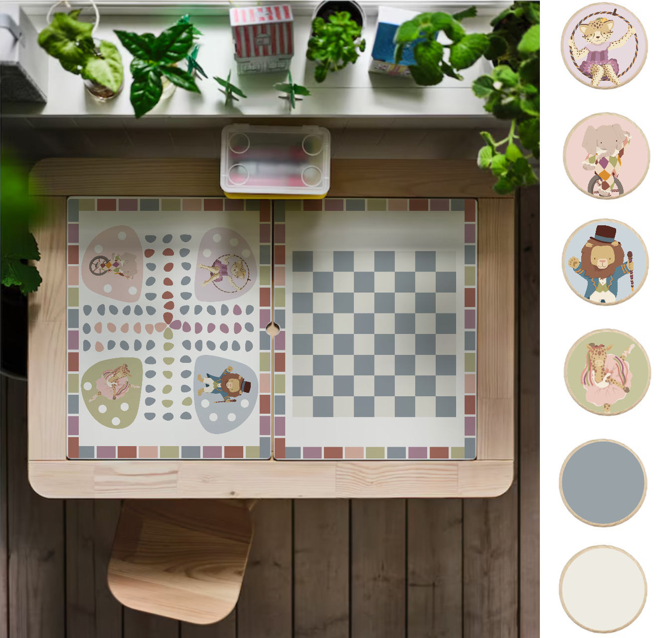 Mesa Flisat ludo / damas