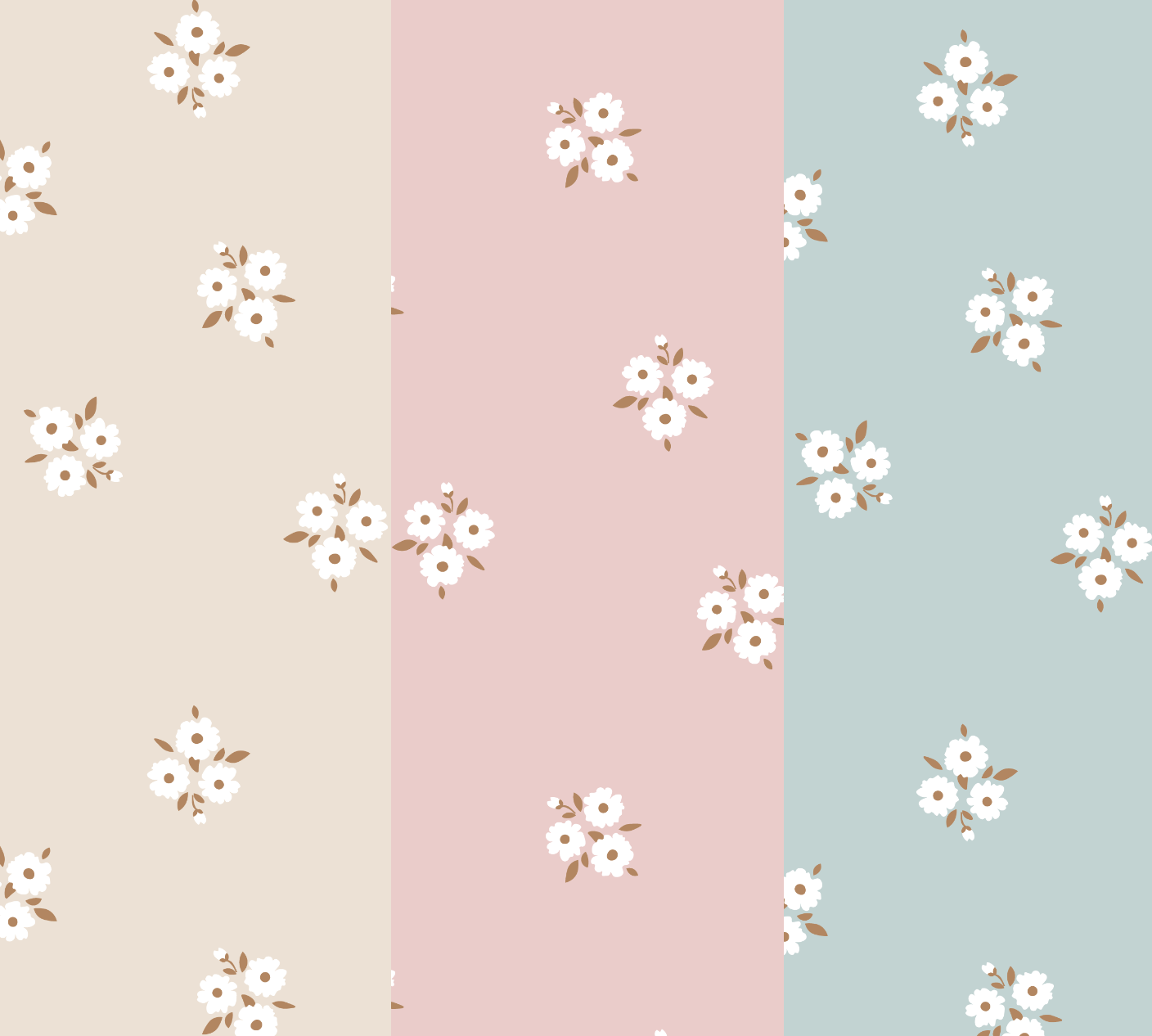 Mesa Flisat Flores Blancas/Beige