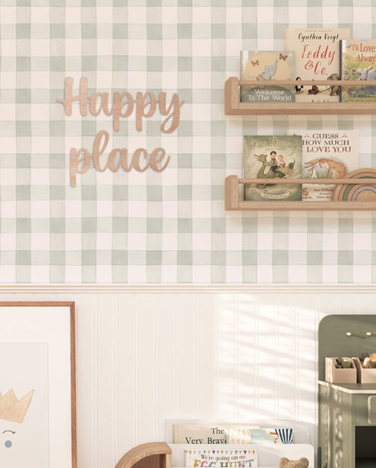 Frase "Happy place"
