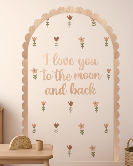 Frase "I love you to the moon and back"